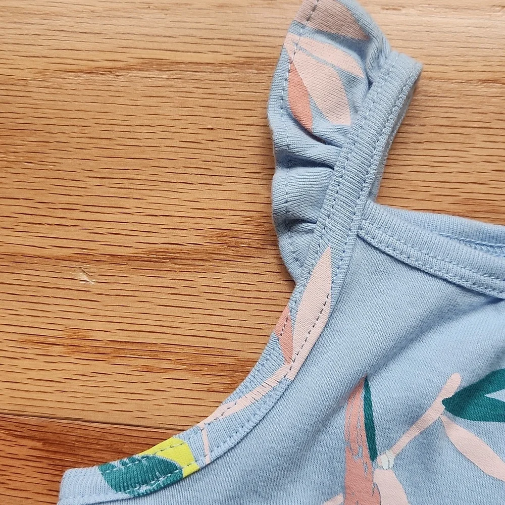 NWT Carter's Baby Blue Parrot Romper 24 Months
